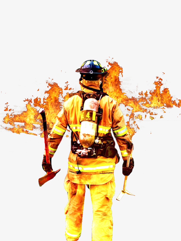 消防英雄人物素材PNG