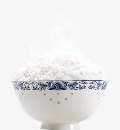 一碗热气腾腾的米饭