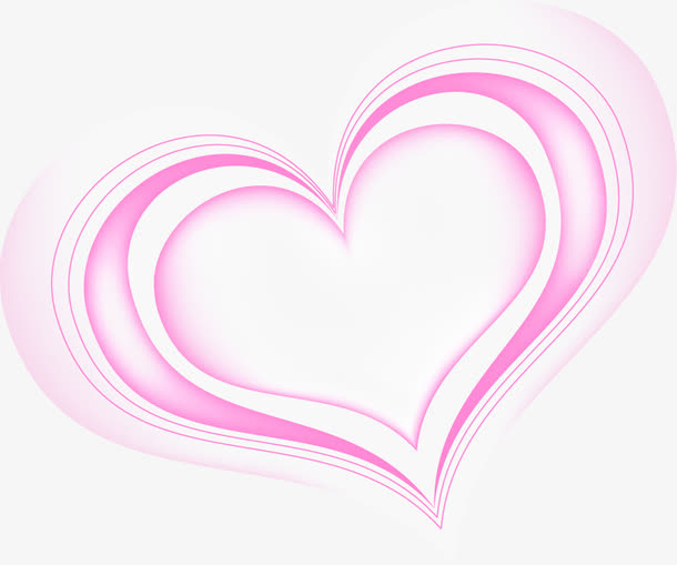 粉白色重叠爱心海报背景七夕情人节