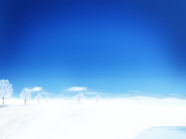 蓝色白云冬季背景