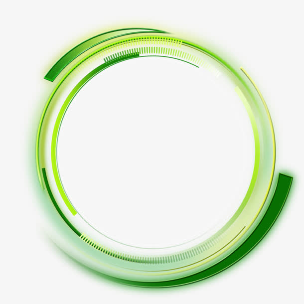绿色创意设计圆圈