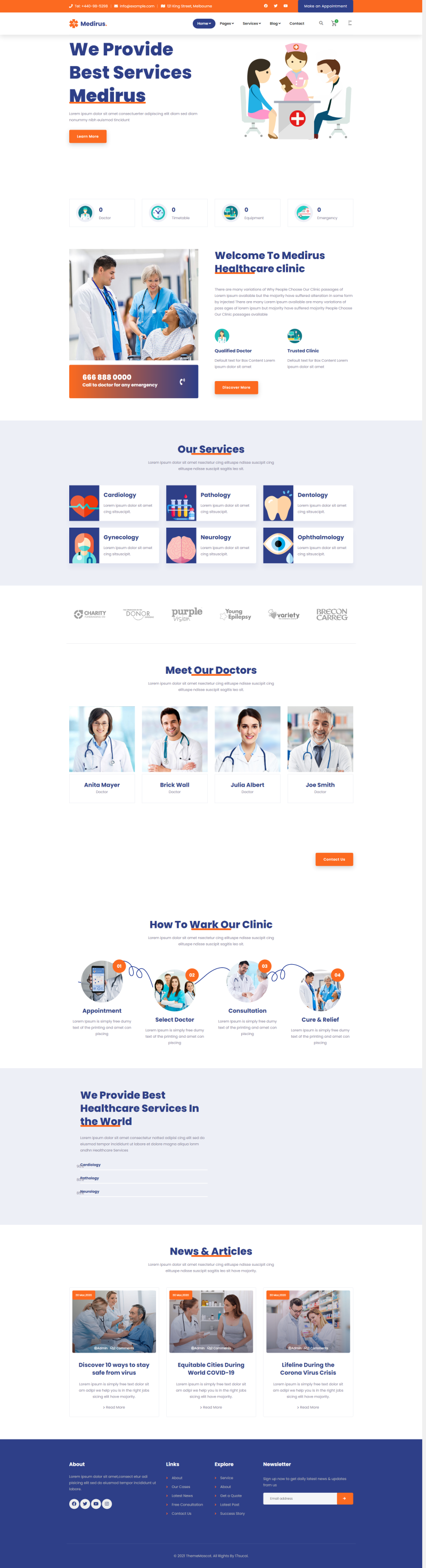 医疗机构网站模板设计，html医院网页源代码