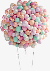 彩色时尚漂浮气球
