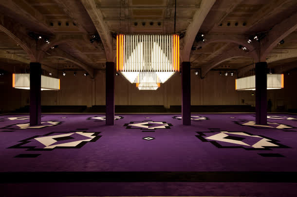 紫色地毯欧式室内设计