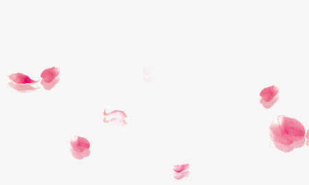 彩绘粉红花朵装饰漂浮