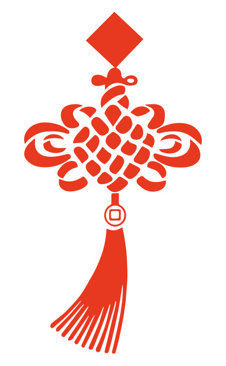 中式中国结矢量素材，4款高清PNG透明免扣图片，创意元素设计素材下载