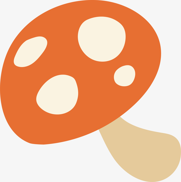 简易卡通蘑菇