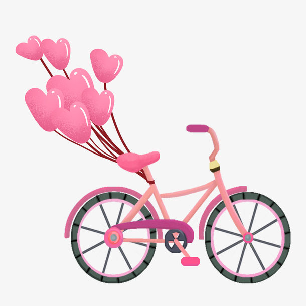 520情人节浪漫自行车