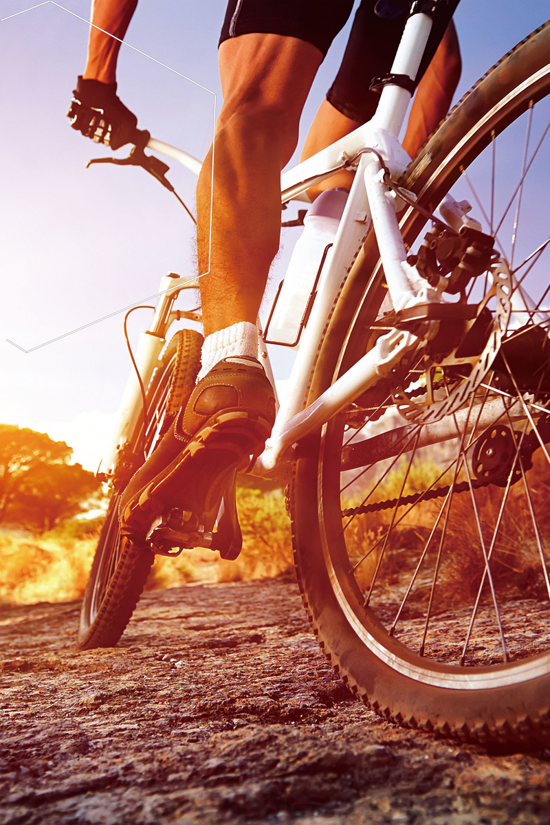 山地自行车运动海报背景素材