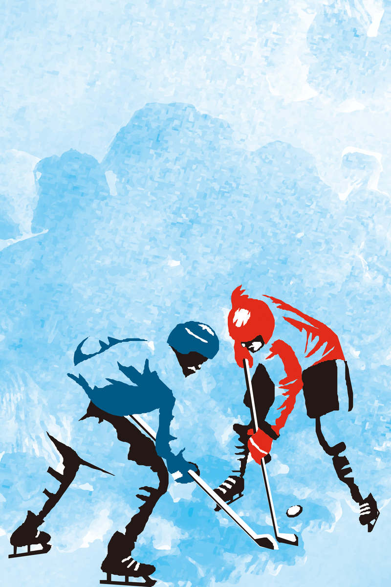 体育运动冰球运动海报背景素材
