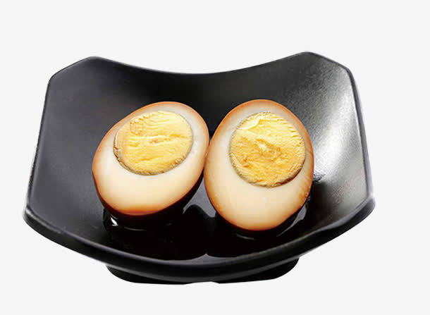 盘子中的卤鸡蛋素材图片