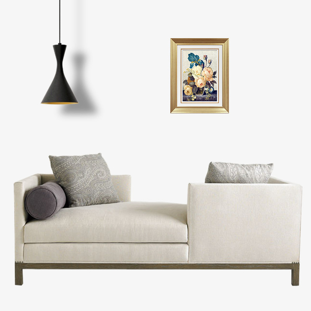 创意手绘家具摆件沙发椅子素材图