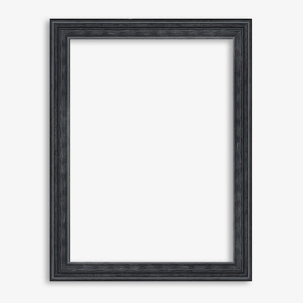 黑灰质感相框PNG透明图片，精美边框设计素材，高清下载