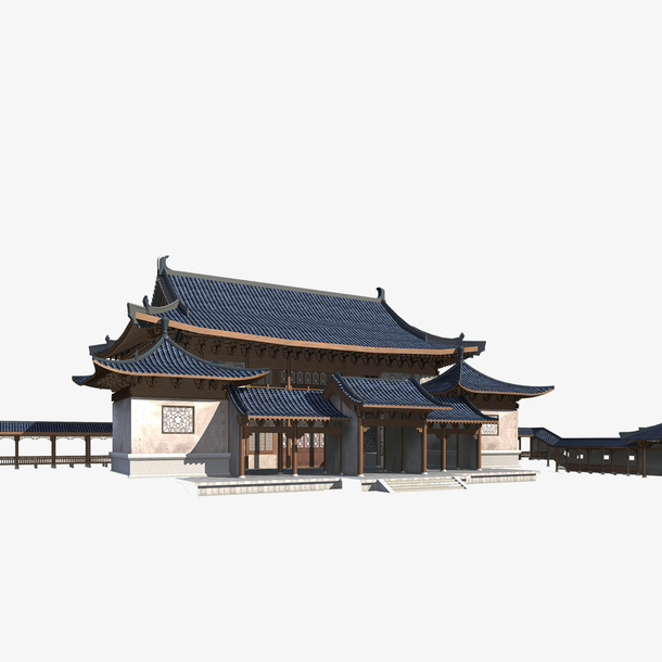 中国风古典的房屋装饰