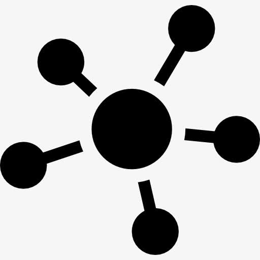 企业分支机构网络图标