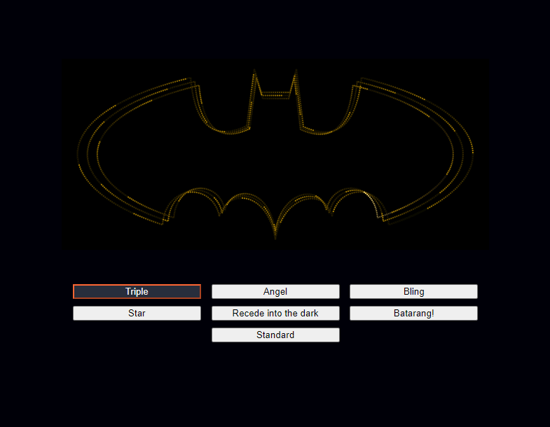 html动画设计，多变的蝙蝠动态素材