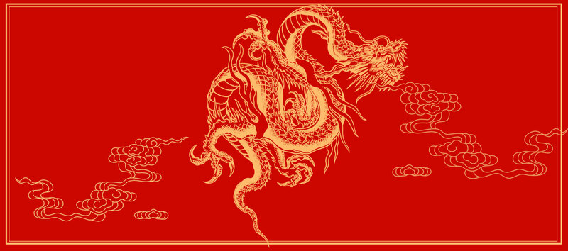 二月二龙头节复古中国风喜庆Banner，高清JPG与PSD设计素材下载