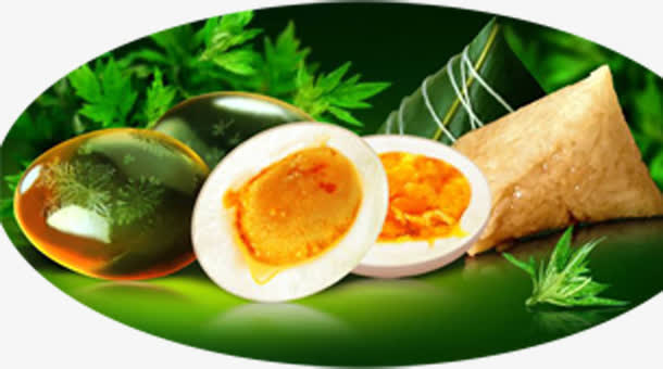 鸡蛋粽子绿色美食