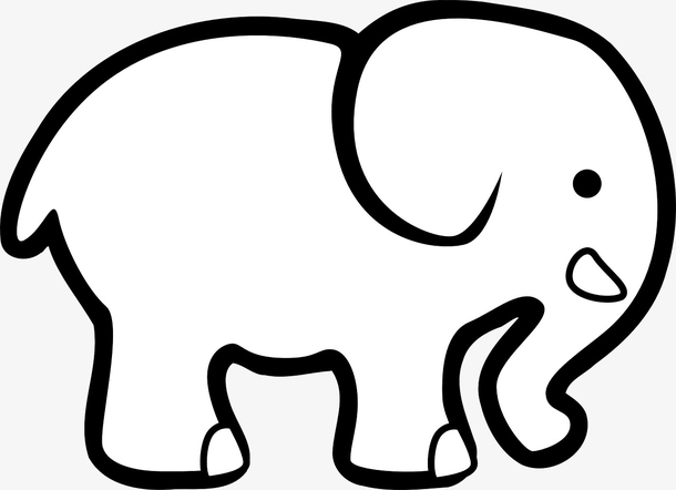 线条大象