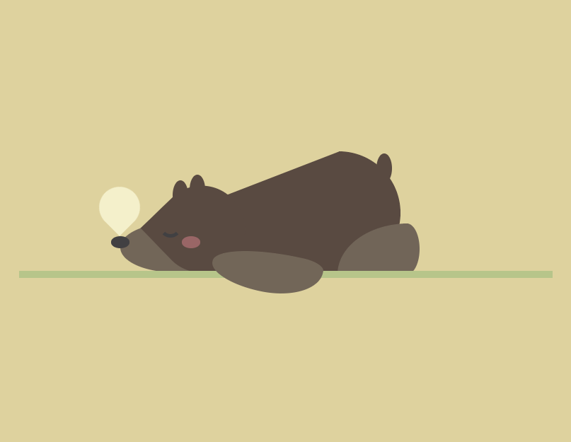 html动态图片代码，小熊熟睡动态图素材