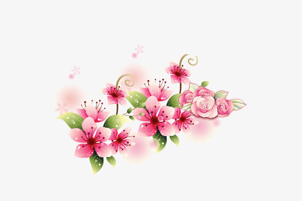 粉色花