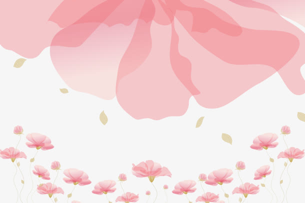 半透明粉色花瓣花朵