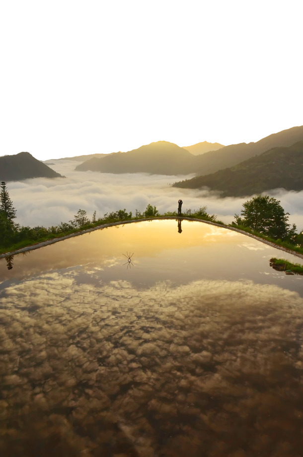 加榜梯田峡谷美景，高清PNG透明背景摄影图片，设计素材免费下载