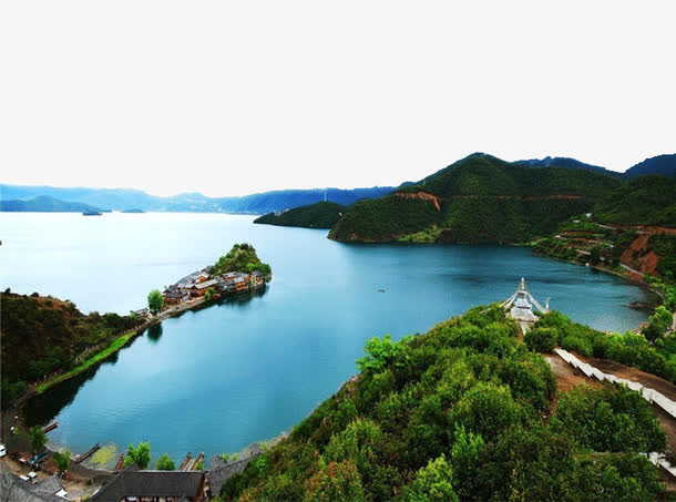 泸沽湖风景图