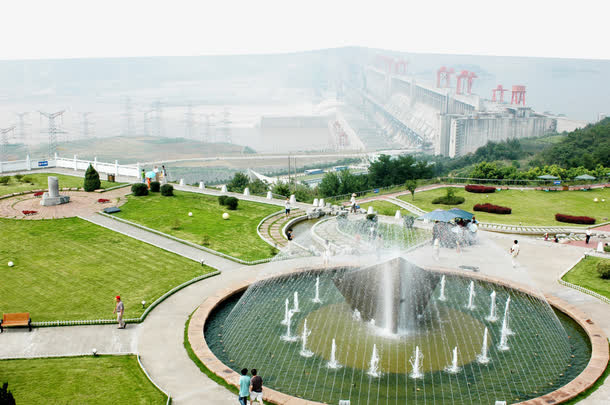 三峡大坝全景旅游摄影