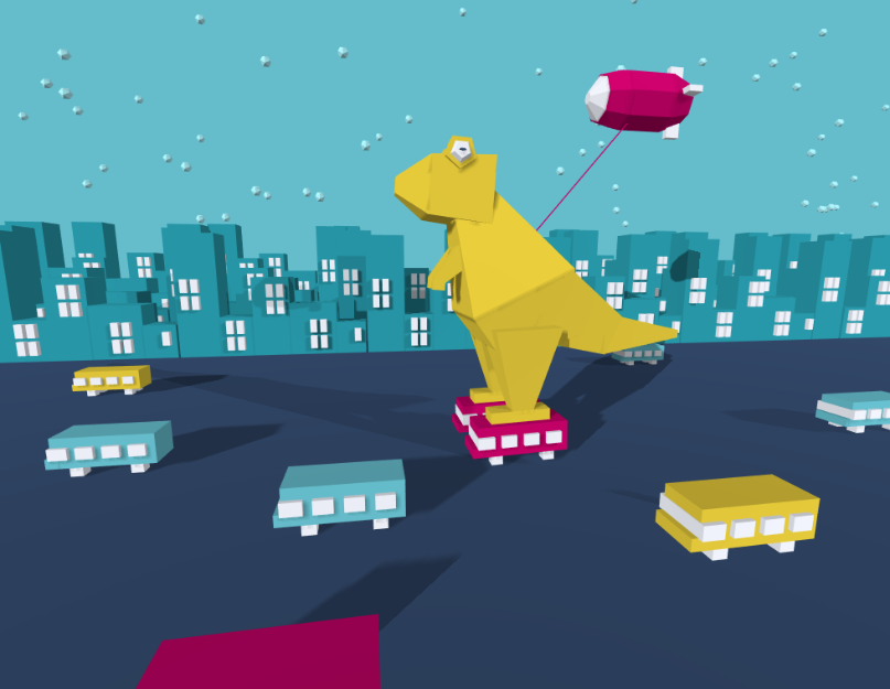 三维动画设计，恐龙滑冰动画效果图素材