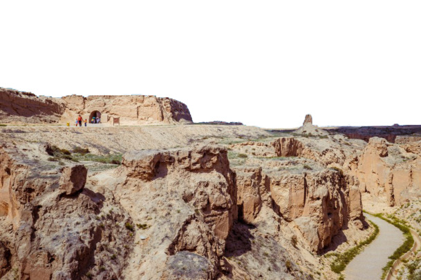 宁夏银川西部影城绝美风景，高清PNG透明背景摄影素材，免费下载