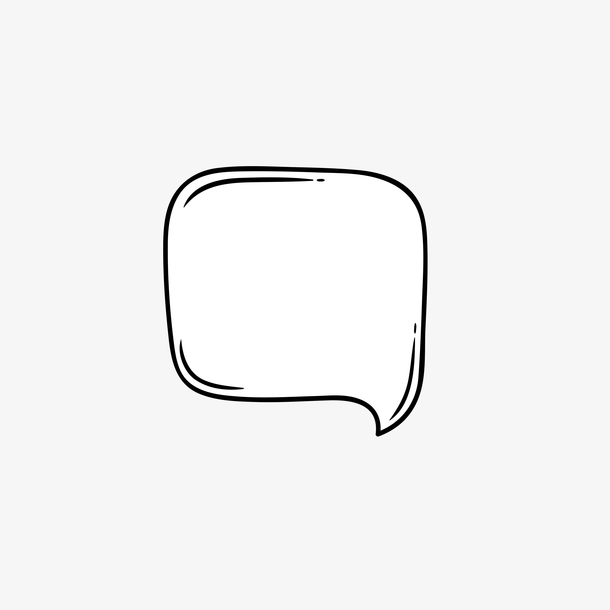 对话框简约对话框黑白会话框对话气泡