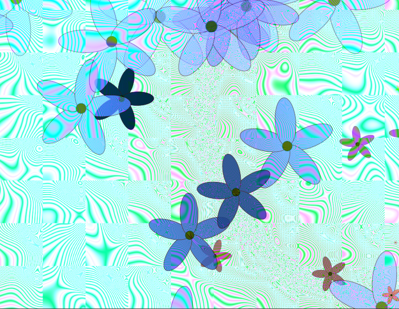 css花朵动画效果代码，漂浮的花朵动态图片素材