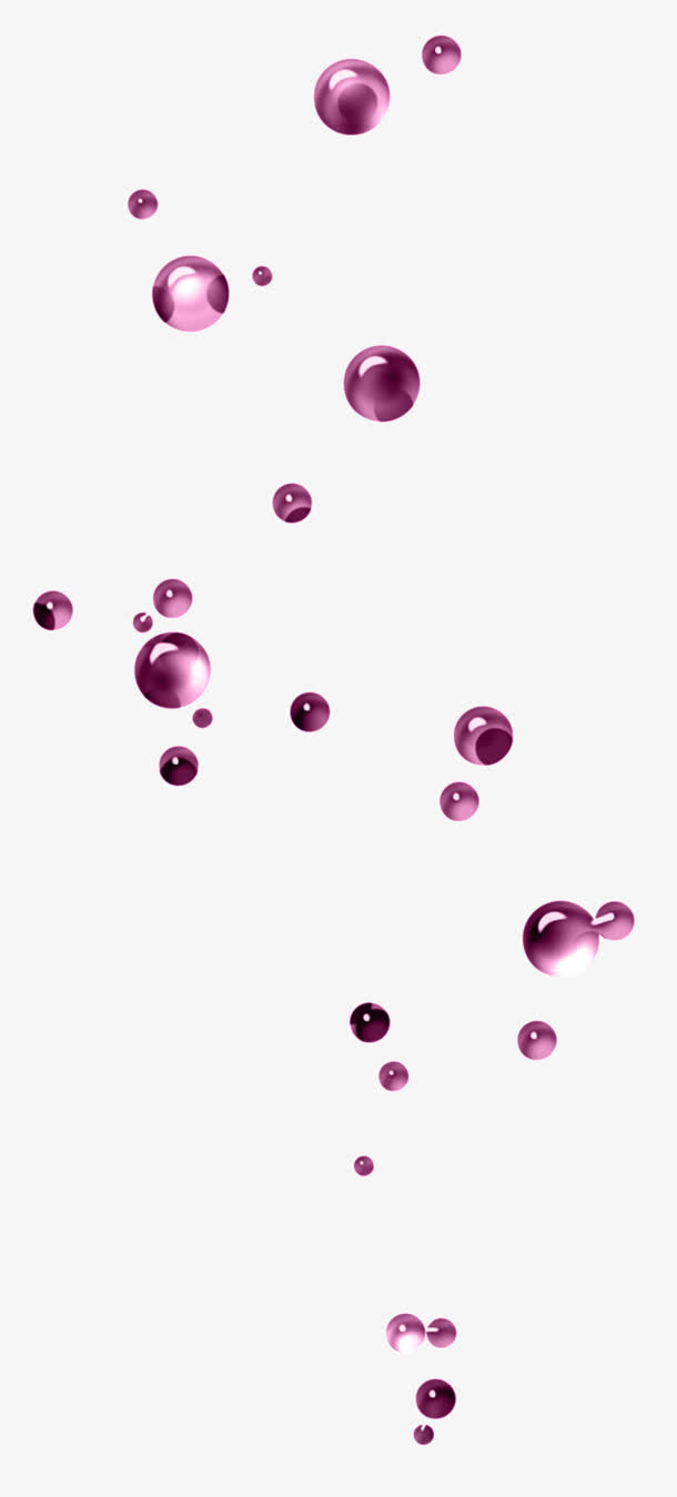 紫色亮光圆球漂浮
