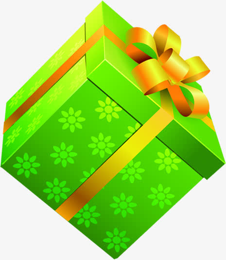 绿色礼包礼物盒子