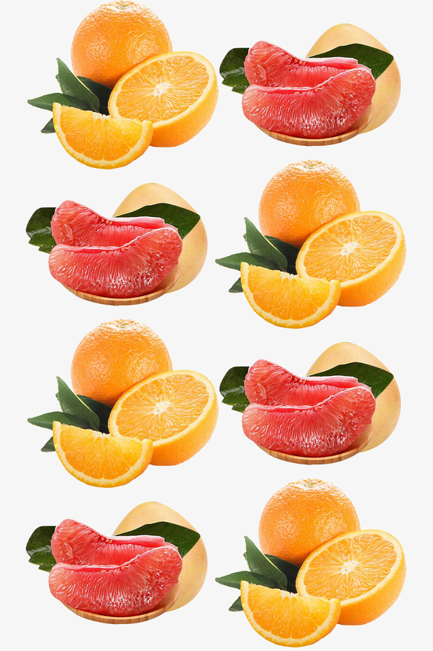 矢量图红色柚子
