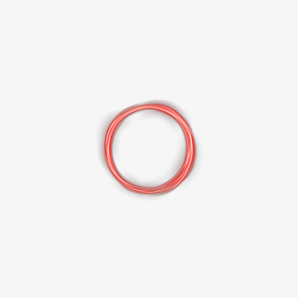 红色流光圆环元素