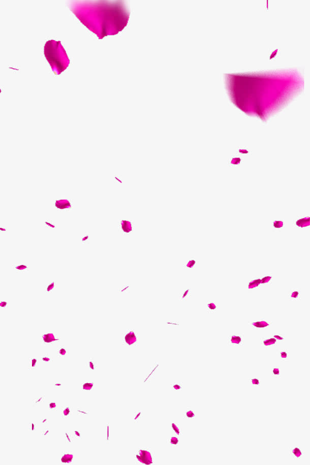 紫色花瓣飞溅漂浮素材