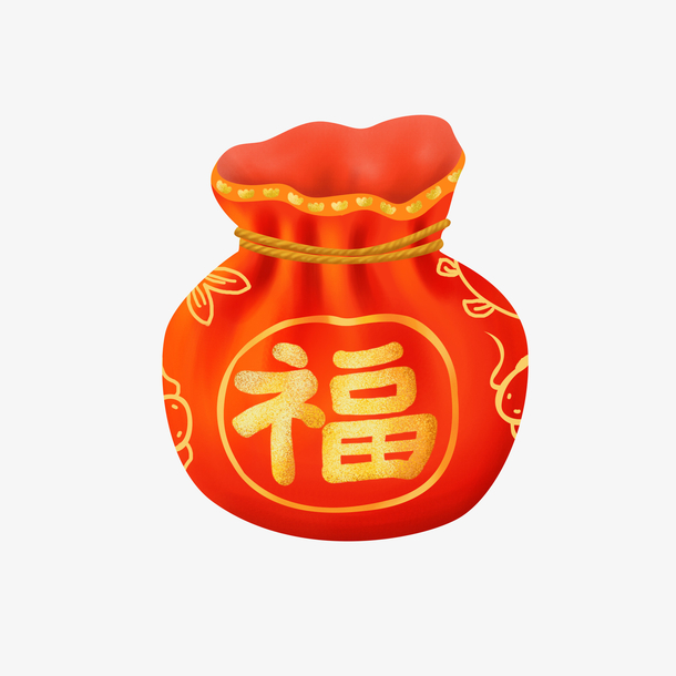 新年春节红色福袋