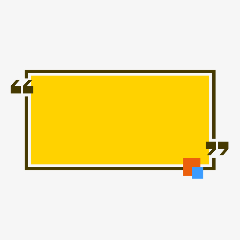 黄色几何简单标题框