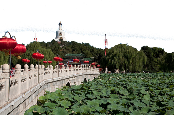 北海公园摄影美景PNG素材，高清透明背景图片，设计元素免费下载