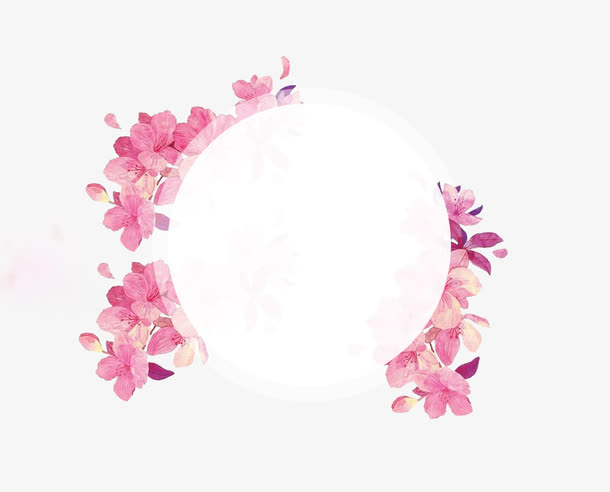 粉色花环装饰