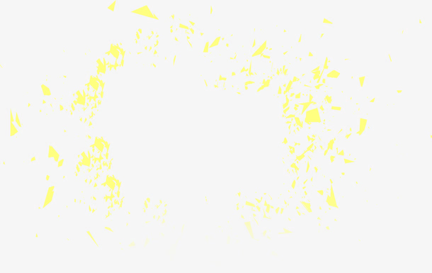 黄色花瓣分散透明