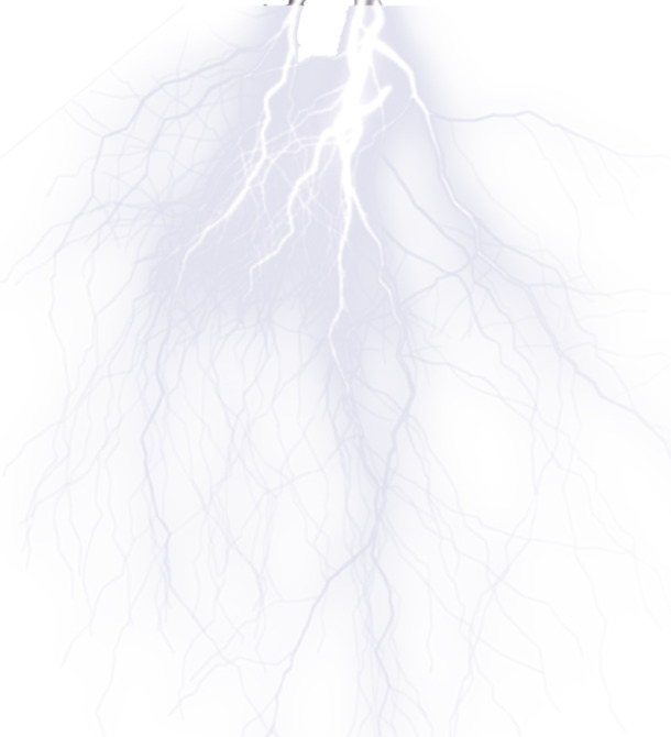 闪电下载，高清PNG透明装饰元素，特效图片设计素材