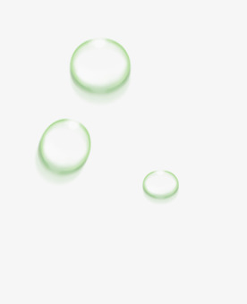 绿色气泡水珠