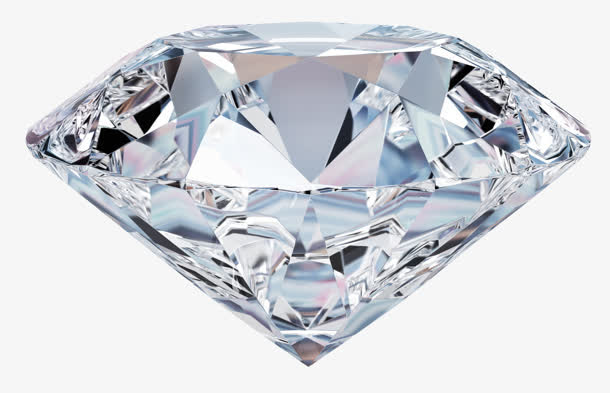 高清白色钻石首饰PNG透明图，精美装饰元素与图案素材下载