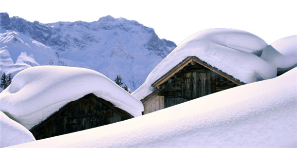 积雪村庄