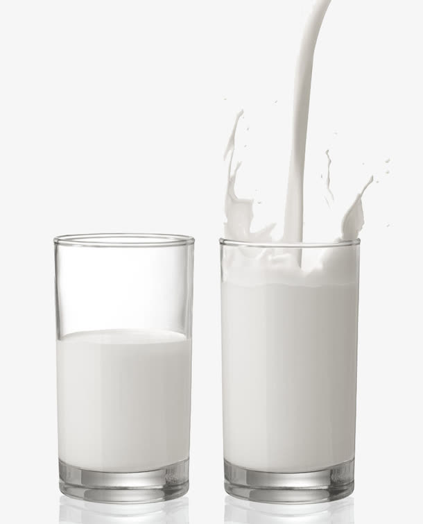 两杯牛奶