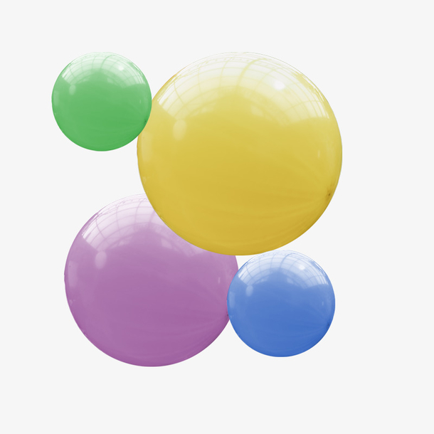 五彩斑斓的大气球