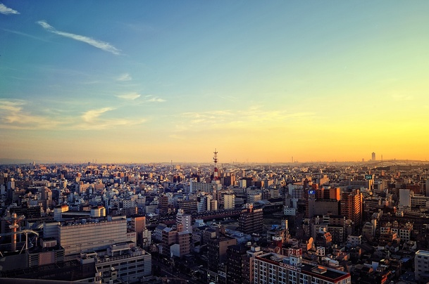 现代都市清新晨景PNG透明图片，高清背景元素，摄影风景素材下载